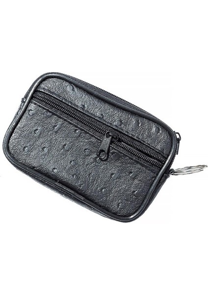 Yeni Yumuşak Cüzdan Erkek ve Kadın Kart Sahibinin Küçük Kapasiteli Pu Deri Anahtar Kutu Bozuk Para Cüzdanı Hediye Anahtarlık Zip Değişim Kılıfı Cüzdan (Yurt Dışından)