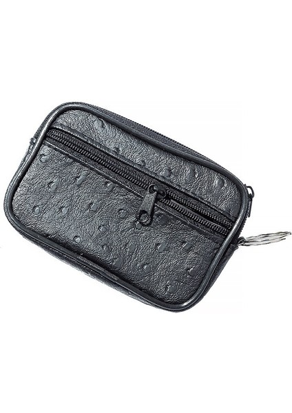 Yeni Yumuşak Cüzdan Erkek ve Kadın Kart Sahibinin Küçük Kapasiteli Pu Deri Anahtar Kutu Bozuk Para Cüzdanı Hediye Anahtarlık Zip Değişim Kılıfı Cüzdan (Yurt Dışından)