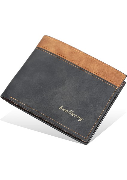 Baellerry Erkek Kısa Cüzdan Deri Çoklu Kart Bozuk Para Cüzdanı Kore Versiyonu Moda Gençlik Açık Cüzdan Erkekler (Yurt Dışından) indirimleri