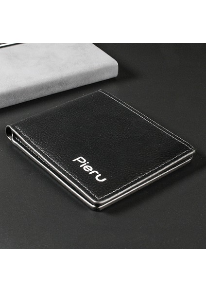 Pu Deri Erkek Cüzdan Retro Para Çanta Lychee Desen Bozuk Para Cüzdanı Büyük Kapasiteli Bilet Klipsi Iş Kredi Kımlık Kartı Sahipleri (Yurt Dışından) indirimleri