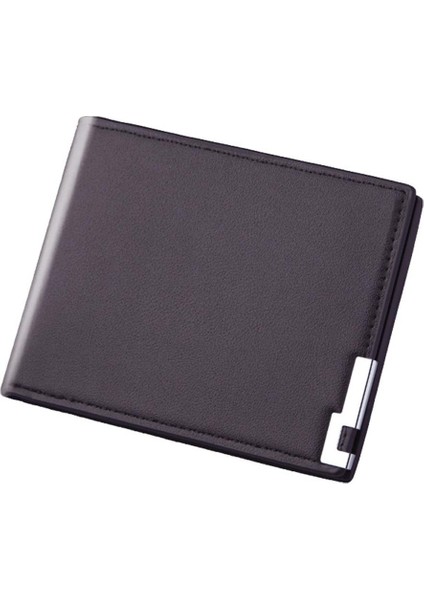 Erkek Pu Deri Kısa Cüzdan Çoklu Kart Yumuşak Deri 2 Katlı Cüzdan Özel Günler Için Mükemmel Hediyeler (Yurt Dışından)