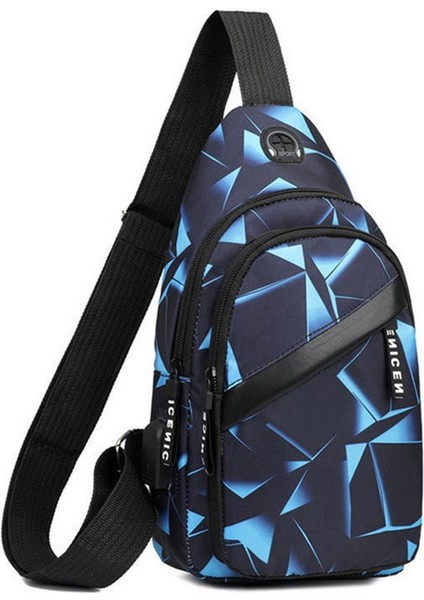 Erkekler Için Omuz Crossbody Çanta Kısa Seyahat Messenger Göğüs Çantası Işık Açık Spor Rekreasyon Severler Tek Omuz Çantası (Yurt Dışından)