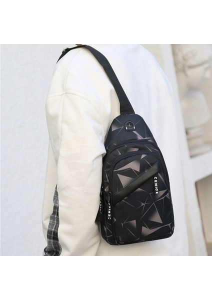 Erkekler Için Omuz Crossbody Çanta Kısa Seyahat Messenger Göğüs Çantası Işık Açık Spor Rekreasyon Severler Tek Omuz Çantası (Yurt Dışından) modelleri