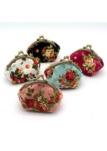 Cüzdan, Bayan Vintage Çiçek Mini Sikke Çanta Cüzdan El Çantası (Yurt Dışından) fırsatları