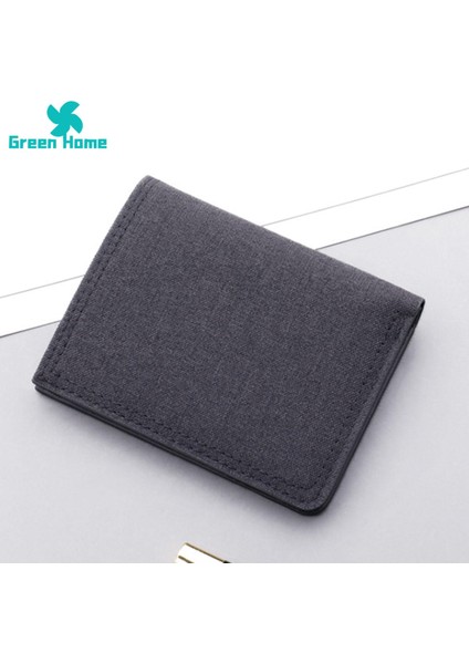 Green Home Kredi Kartı Cüzdanı Üç Kart Yuvası Pürüzsüz Fermuarlı Nakit Tutucu (Yurt Dışından) fırsatları