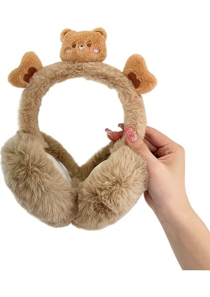 Karikatür Sıcak Earmuffs Kış Kız Earmuffs Kulak Koruma Antifriz Sevimli Kulak Şapkaları (Yurt Dışından)