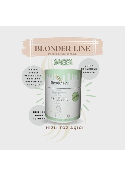 Blonder Line Yüksek Performanslı Hızlı Toz Açıcı 1 kg