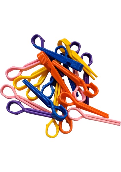 1202 Pembe Cırtlı Bigudi 6'lı Çap 3,3 cm +10'lu Plastik Saç Pensi modelleri