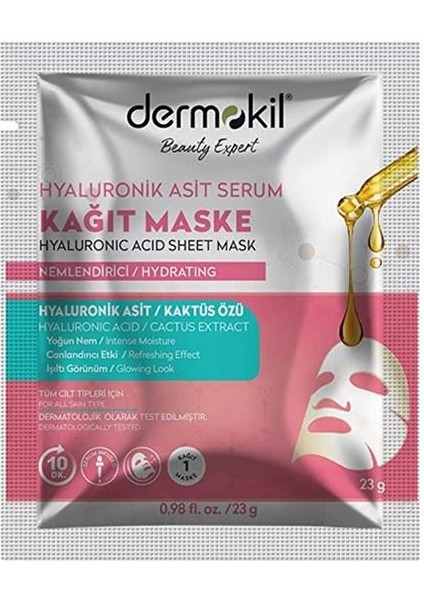 Hyaluronik Asit Serum Kağıt Maske 23 gr