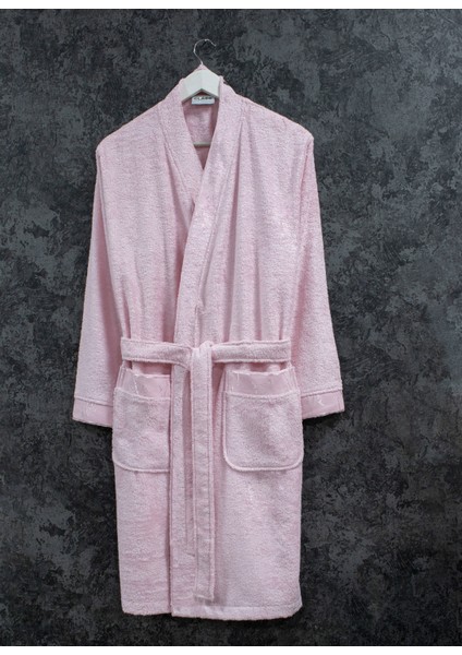 Bambu Kimono Kadın Bornoz Pembe S - M