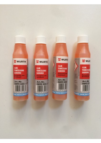 Sabunlu Oto Cam Suyu Konsantre Cam Suyu 4 Adet