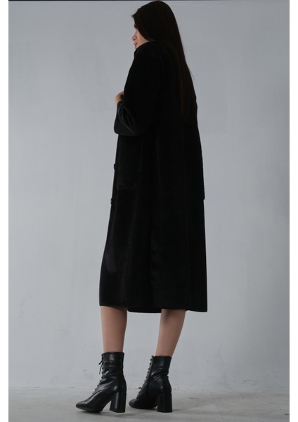 Siyah Bebe Yaka Çift Cepli Kaban 31050686.01 indirimleri