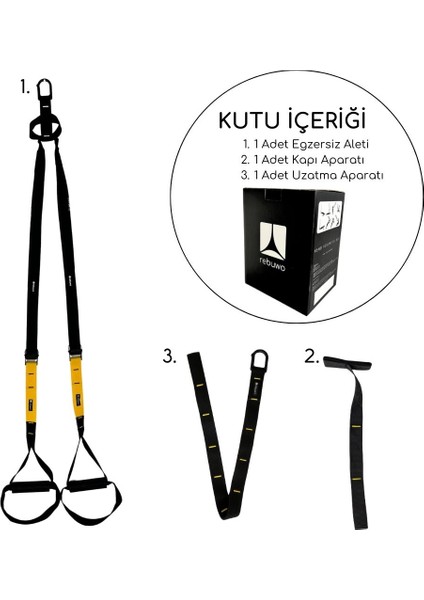 Suspension Trainer Cross Training Pro Egzersiz Seti