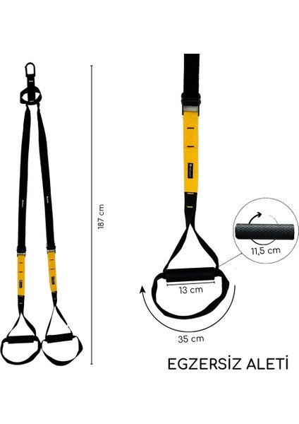 Suspension Trainer Cross Training Pro Egzersiz Seti