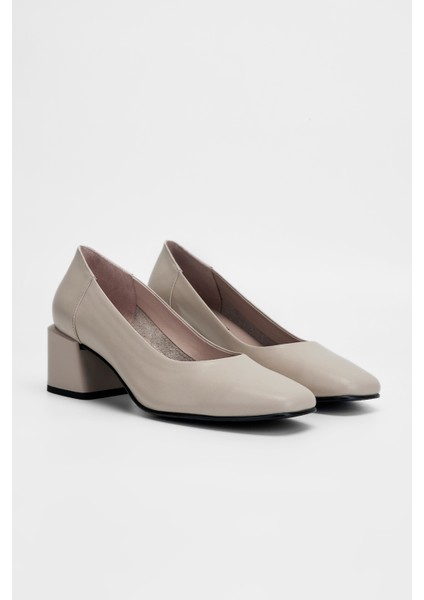 Kadın Bej Anl Hakiki Deri Topuklu Ayakkabı 33 7513 Bn Ayk SK23/24 fiyatları