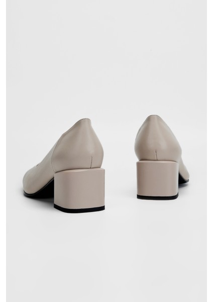 Kadın Bej Anl Hakiki Deri Topuklu Ayakkabı 33 7513 Bn Ayk SK23/24 fırsatları