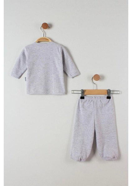 TRENDİMİZBİR Ayı Baskılı Bebe Pijama Takımı