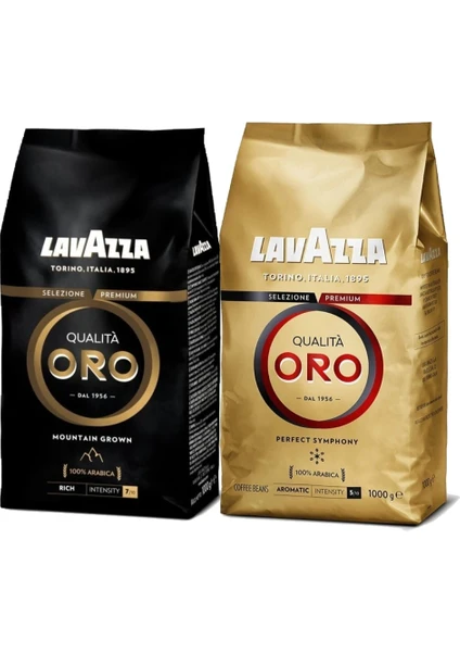 Oro Black 1kg ve Lavazza Qualitta Oro 1 kg ( Toplam2 Kg)