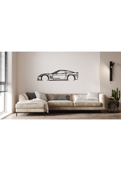 Chevrolet Corvette C6 Duvar Süsü Tablo Dekorasyonu 2d 45-50CM