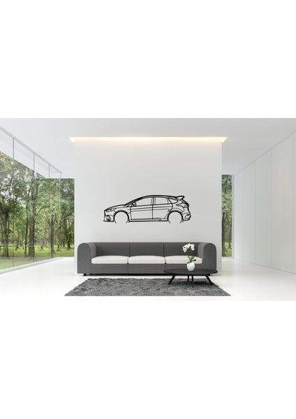 Ford Focus Rs Duvar Süsü Tablo Dekorasyonu 2d 45-50CM