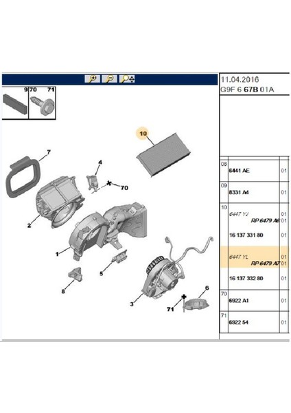 Polen Filtresi Scudo3 Expert Iıı Jumpy Iıı (6479A7-SCA787)
