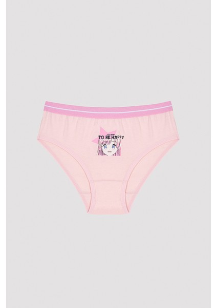 Kız Çocuk Anime 3lü Slip Külot