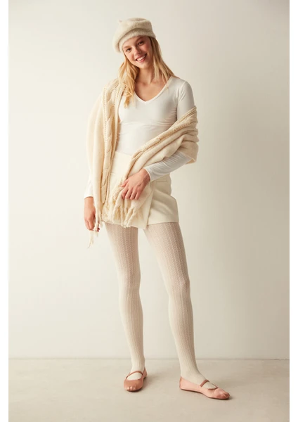 Cashmere Fancy Külotlu Çorap