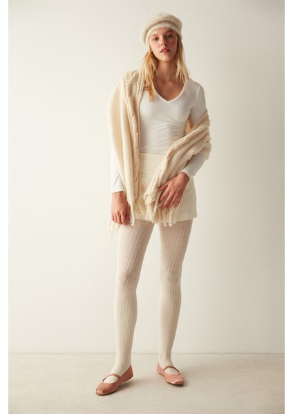 Cashmere Fancy Külotlu Çorap