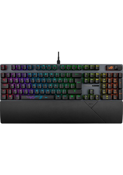 ASUS ROG STRIX SCOPE II TÜRKÇE TUŞ DİZİLİMİ ROG NX SNOW MEKANİK SWITCH AURA SYNC RGB VE BİLEK DESTEĞİ