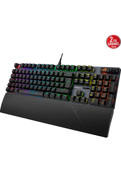 ASUS ROG STRIX SCOPE II TÜRKÇE TUŞ DİZİLİMİ ROG NX SNOW MEKANİK SWITCH AURA SYNC RGB VE BİLEK DESTEĞİ