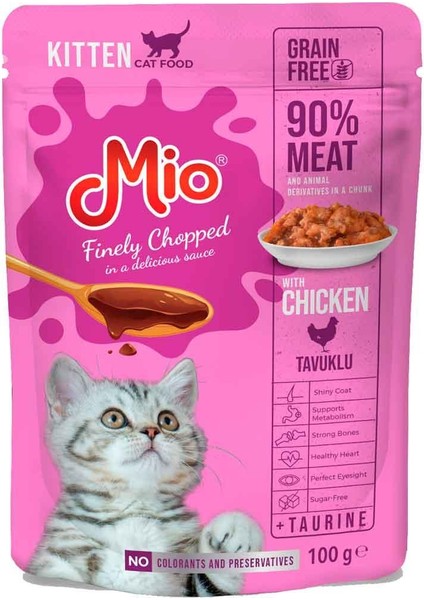 Yavru Kedi Yaş Mama Tavuk Etli 100 gr