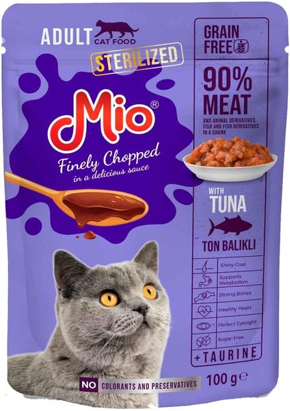 Sterilised Kedi Yaş Mama Tuna Etli 100 gr