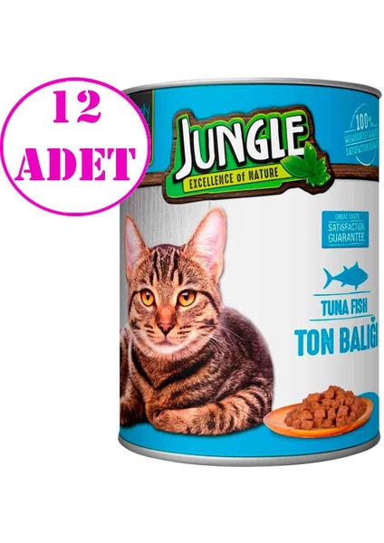 Kedi Konservesi Ton Balıklı 415 gr 12 Ad