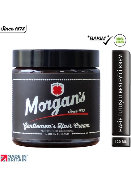 Morgan's Pomade Gentelman's Hair Cream - Nemlendirici Doğal Tutuşlu Şekillendirici Krem 120 ml