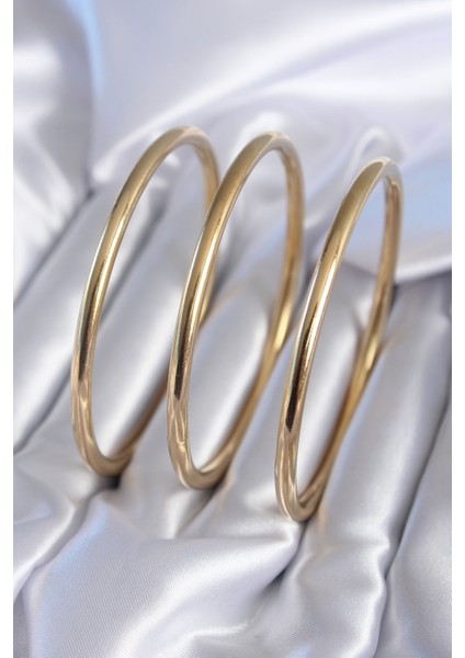 316L Çelik Gold Renk Ajda Model Kadın Bileklik - BJ-BB5609