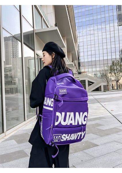 2023 Moda Marka Omuz Çantası Erkek Moda Trendi Sırt Çantası Ortaokul Öğrencileri Için Aşınmaya Dayanıklı Büyük Kapasiteli Okul Çantası (Yurt Dışından) modelleri