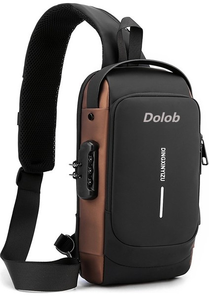 2024 Yeni Göğüs Çantası Erkek Iş Omuz Çantası Teknolojisi USB Hafif Açık Erkek Crossbody Göğüs Çantası (Yurt Dışından)