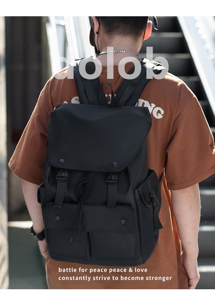 2023 Rahat Sırt Çantası Su Geçirmez Bilgisayar Sırt Çantası Erkek Moda Koleji Öğrenci Çantası Oxford Kumaş Açık Seyahat Çantası (Yurt Dışından) modelleri