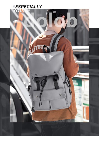 2023 Rahat Sırt Çantası Su Geçirmez Bilgisayar Sırt Çantası Erkek Moda Koleji Öğrenci Çantası Oxford Kumaş Açık Seyahat Çantası (Yurt Dışından) fırsatları