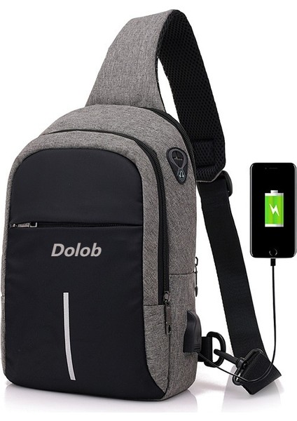 Moda Rahat Moda Çok Fonksiyonlu Göğüs Çantası Su Geçirmez Oxford Kumaş Omuz Crossbody Çanta (Yurt Dışından)