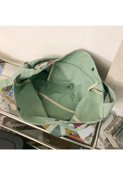 Yeni Gelgit Basit Büyük Kapasiteli Gündelik Çanta Niş Omuz Kanvas Çanta Hafif ve Şık Vahşi Çapraz Omuz Çantası (Yurt Dışından) modelleri