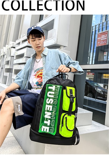 2023 Iş Kıyafeti Yeni Moda Trendy Marka Sırt Çantası Erkek Seyahat Eğlence Spor Kişiselleştirilmiş Sırt Çantası Renk Eşleştirme Öğrenci Okul Çantası (Yurt Dışından) modelleri