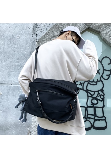Japon Yeni Omuz Çantası Moda Gelgit Serin Erkek ve Kadın Aynı Büyük Kapasiteli Hafif Eğlence Seyahat Messenger Çanta Askılı (Yurt Dışından)