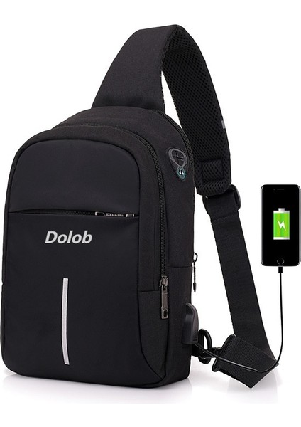 Moda Rahat Moda Çok Fonksiyonlu Göğüs Çantası Su Geçirmez Oxford Kumaş Omuz Crossbody Çanta (Yurt Dışından)