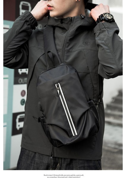 2023 Yeni Göğüs Çantası Erkek Moda Serin Crossbody Çanta Rahat Açık Seyahat Çok Yönlü Göğüs Çantası Erkek Çantası (Yurt Dışından) modelleri