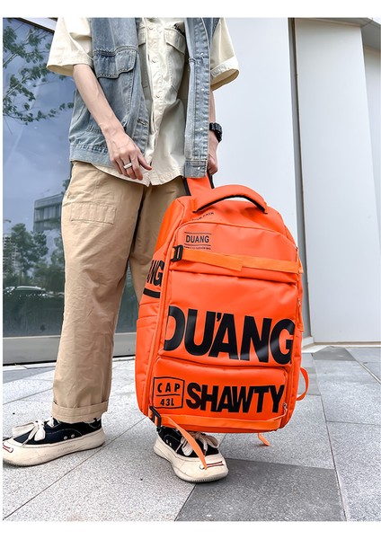 2023 Moda Marka Omuz Çantası Erkek Moda Trendi Sırt Çantası Ortaokul Öğrencileri Için Aşınmaya Dayanıklı Büyük Kapasiteli Okul Çantası (Yurt Dışından) modelleri