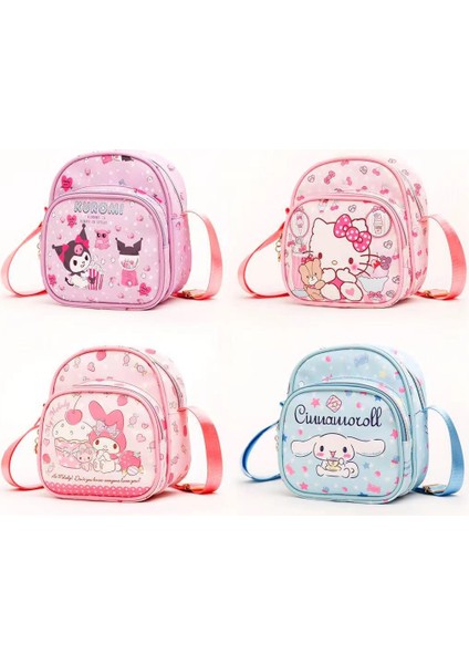 Karikatür Sevimli Kt Melodi Tarçın Köpek Kuromi Omuz Çantası Crossbody Çanta Japon Anaokulu Bebek Çantası (Yurt Dışından)