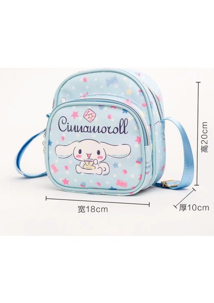 Karikatür Sevimli Kt Melodi Tarçın Köpek Kuromi Omuz Çantası Crossbody Çanta Japon Anaokulu Bebek Çantası (Yurt Dışından)
