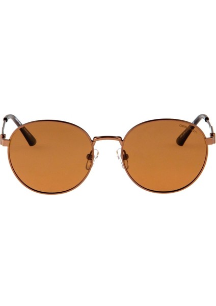 Ds 2244 C 3 Oval Kahverengi Unisex Güneş Gözlüğü