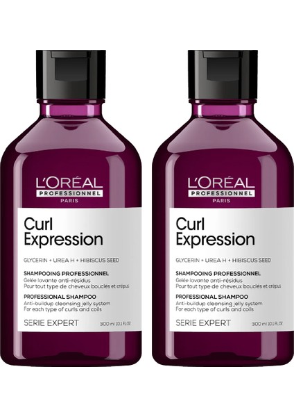 Loreal Professionnel Paris Serie Expert Curl Expression Kıvırcık Saçlar Için Birikme Önleyici Şampuan 300 ml 2 Adet